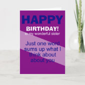 phantastischer Geburtstag Karte (Vorderseite)