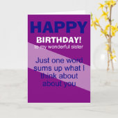 phantastischer Geburtstag Karte (Gelbe Blume)