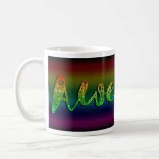 Phantastischer Glitzer Regenbogen-Anweisung Niedli Kaffeetasse