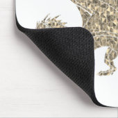 Phantastischer Goldener Mosaikdrache Mousepad (Ecke)