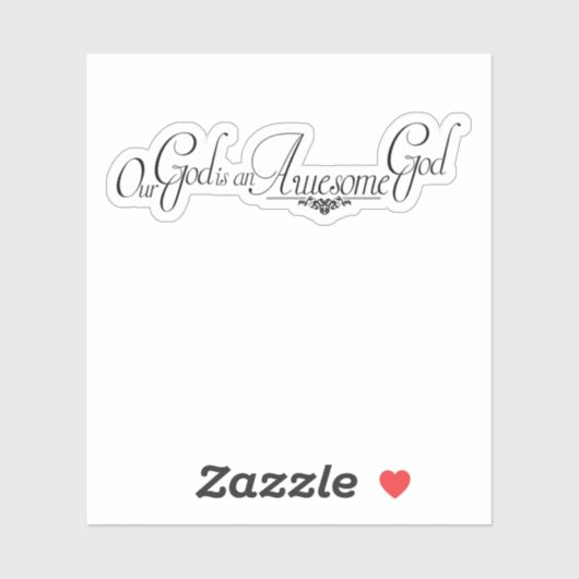 Phantastischer Gott Aufkleber (Blatt)