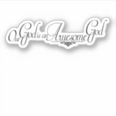 Phantastischer Gott Aufkleber (Vorderseite)