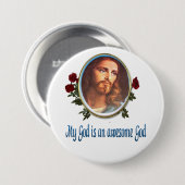 Phantastischer Gott Button (Vorne & Hinten)