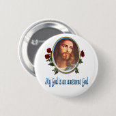 Phantastischer Gott Button (Vorne & Hinten)
