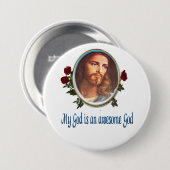 Phantastischer Gott Button (Vorne & Hinten)