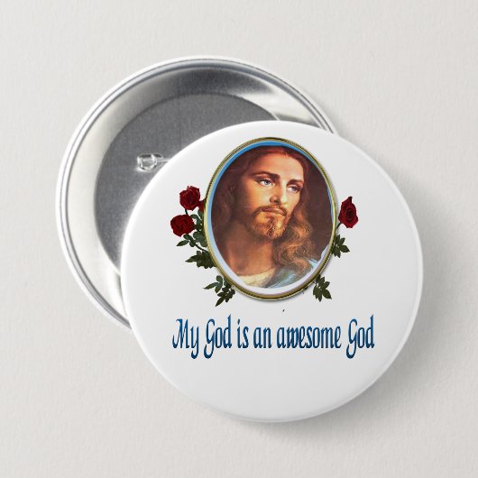 Phantastischer Gott Button (Vorne & Hinten)