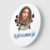 Phantastischer Gott Große Wanduhr (Winkel)