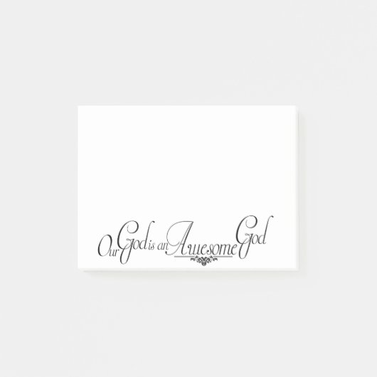 Phantastischer Gott Post-it Klebezettel (Vorderseite)