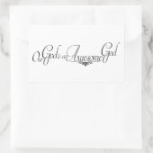 Phantastischer Gott Rechteckiger Aufkleber (Tasche)