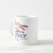 Phantastischer Grace Dragonfly-Spritzer Kaffeetasse (Vorderseite Links)