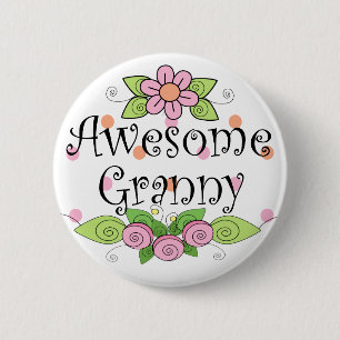 Phantastischer Granny-T - Shirt Button
