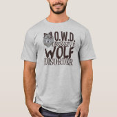 Phantastischer grauer Wolf Herren T-Shirt (Vorderseite)