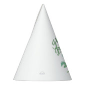 Phantastischer grüner Mosaikdrache Geburtstag Partyhütchen (Links)