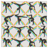 PHANTASTISCHER GYMNASTICS GRAFIKDRUCK STOFF (Nahaufnahme)