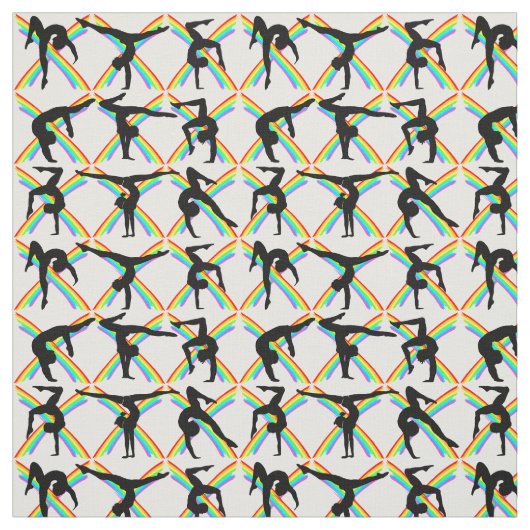 PHANTASTISCHER GYMNASTICS GRAFIKDRUCK STOFF (Muster)