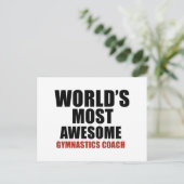 Phantastischer GYMNASTIKCOACH Postkarte (Stehend Vorderseite)