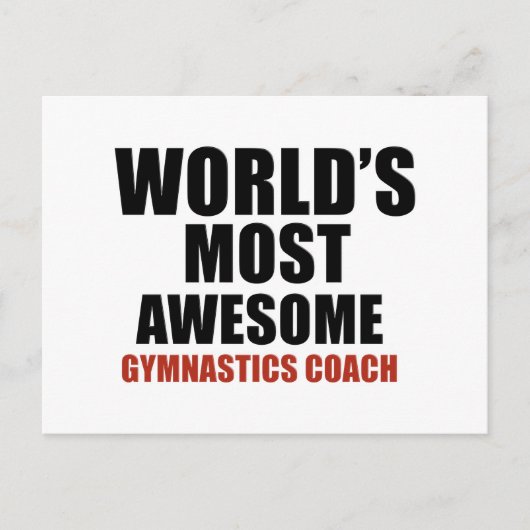 Phantastischer GYMNASTIKCOACH Postkarte (Vorderseite)