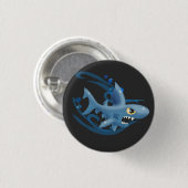 Phantastischer Hai Button (Vorne & Hinten)