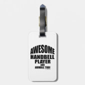 Phantastischer Handbell-Player-Gepäcksmarke Gepäckanhänger (Rückseite vertikal)