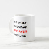 phantastischer Harfenspieler Kaffeetasse (Vorderseite Links)