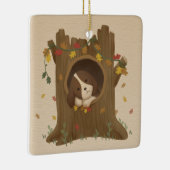 Phantastischer Herbst: Beagle Keramikornament (Rechts)