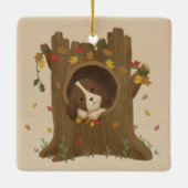 Phantastischer Herbst: Beagle Keramikornament (Rückseite)