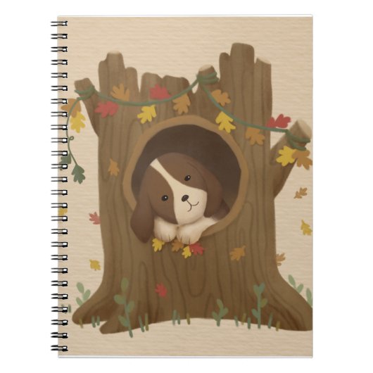 Phantastischer Herbst: Beagle Notizblock (Vorderseite)