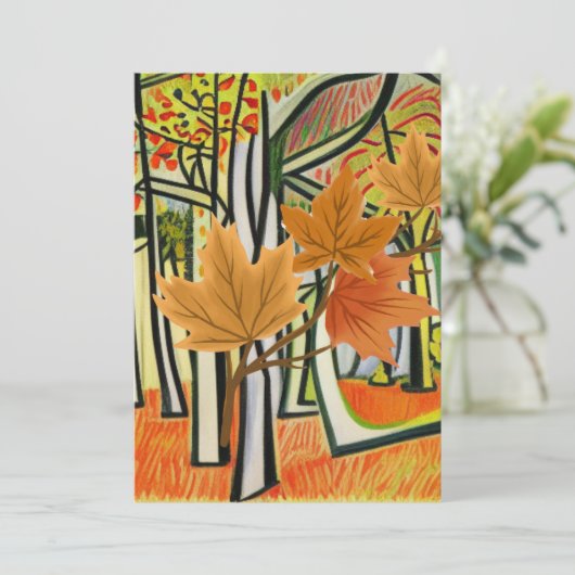 Phantastischer Herbst Feiertagskarte (Stehend Vorderseite)
