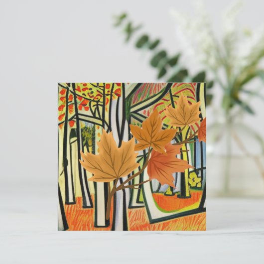 Phantastischer Herbst Feiertagskarte (Stehend Vorderseite)