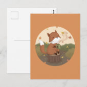 Phantastischer Herbst: Fox Postkarte (Vorne/Hinten)