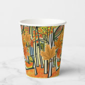 Phantastischer Herbst Pappbecher (Rückseite)