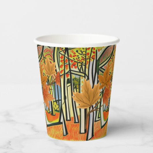 Phantastischer Herbst Pappbecher (Rückseite)