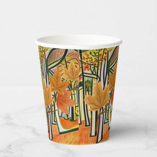 Phantastischer Herbst Pappbecher (Rechts)