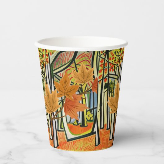 Phantastischer Herbst Pappbecher (Vorderseite)