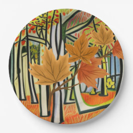 Phantastischer Herbst Pappteller