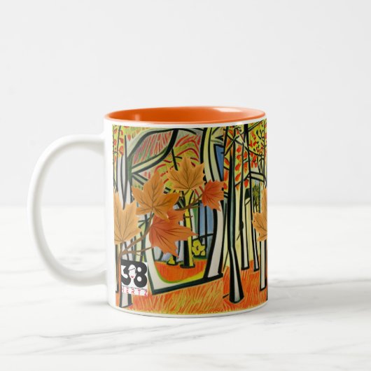 Phantastischer Herbst Zweifarbige Tasse (Links)
