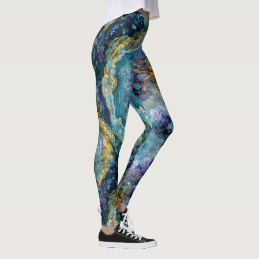 Phantastischer Himmelsblau Leggings (Rechts)
