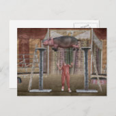 Phantastischer Hippopotamus Feiertagspostkarte (Vorne/Hinten)