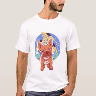 Phantastischer Hundskarikatur T-Shirt