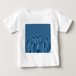 Phantastischer Iridescent Blue Kaleidoskop Art Baby T-shirt