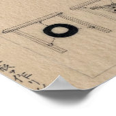 Phantastischer japanischer Bogenschütze Zeichnete  Poster (Ecke)