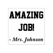 "PHANTASTISCHER JOB!" Bestätigung Rubber-Briefmark Gummistempel (Prägung)