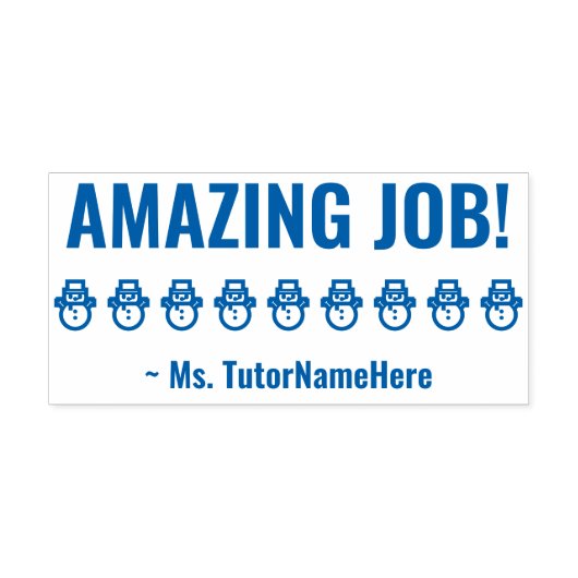 "PHANTASTISCHER JOB!" Schullehrer Rubber-Briefmark Permastempel (Design)