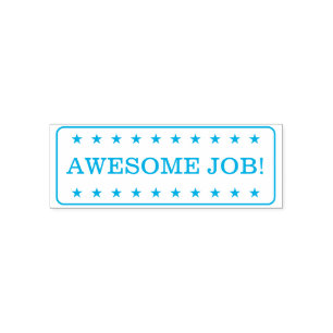 "PHANTASTISCHER JOB!" Tutor Rubber Briefmarke Permastempel