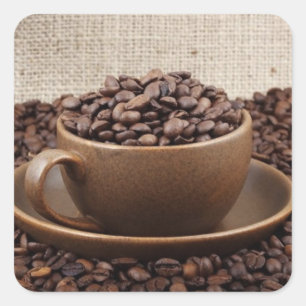 Phantastischer Kaffee Quadratischer Aufkleber