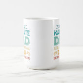 Phantastischer Karate Vater Fathers Day Funny Gift Kaffeetasse (Mittel)