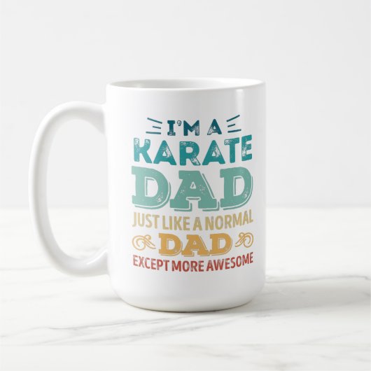 Phantastischer Karate Vater Fathers Day Funny Gift Kaffeetasse (Links)