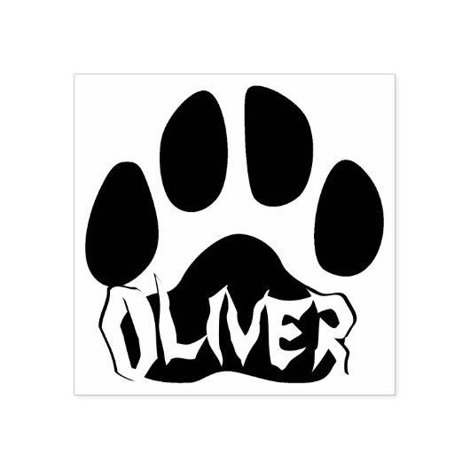 Phantastischer Katzenaufdruck mit fett geschrieben Gummistempel (Prägung)