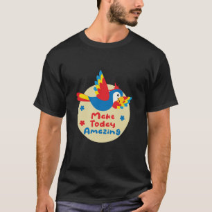 Phantastischer Kawaii-Papagei T-Shirt