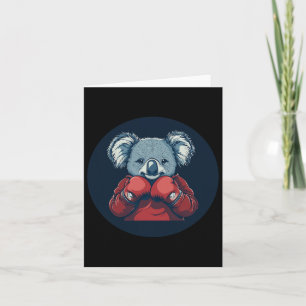 Phantastischer Koala Bear Boxer für eine Knockout Karte